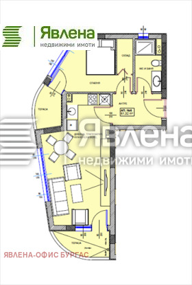 1 soverom Pomorie, region Burgas 1