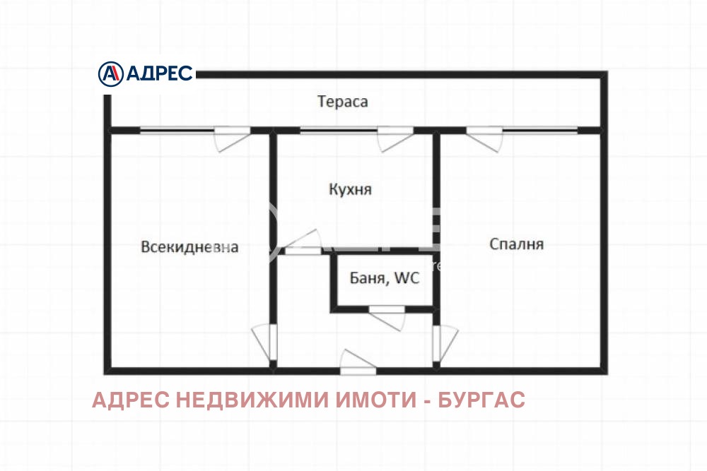 Продава 2-СТАЕН, гр. Бургас, Зорница, снимка 3 - Апартаменти - 53796610