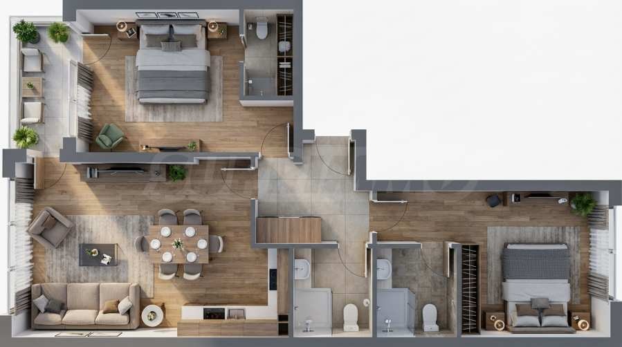 Продава 3-СТАЕН, гр. Пловдив, Тракия, снимка 3 - Апартаменти - 53456870