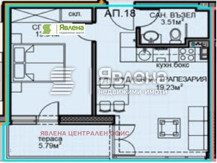 Продава 2-СТАЕН, гр. София, Обеля 2, снимка 2 - Aпартаменти - 48254153