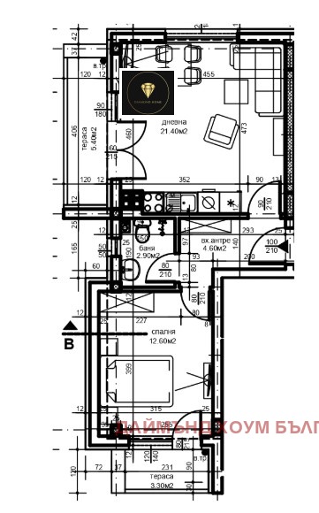 Zu verkaufen  1 Schlafzimmer Plowdiw , Hristo Smirnenski , 69 qm | 82874060 - Bild [2]