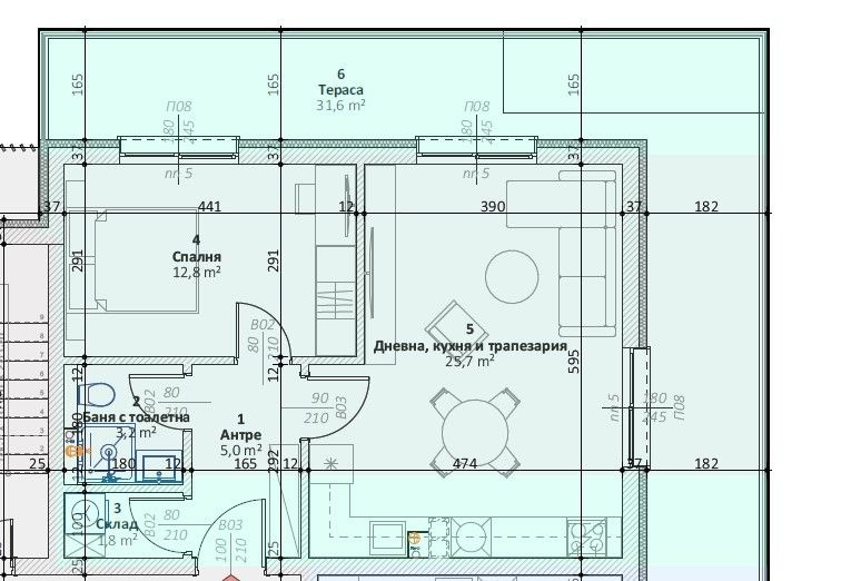 Продава 3-СТАЕН, гр. Пловдив, Коматево, снимка 4 - Апартаменти - 52375776