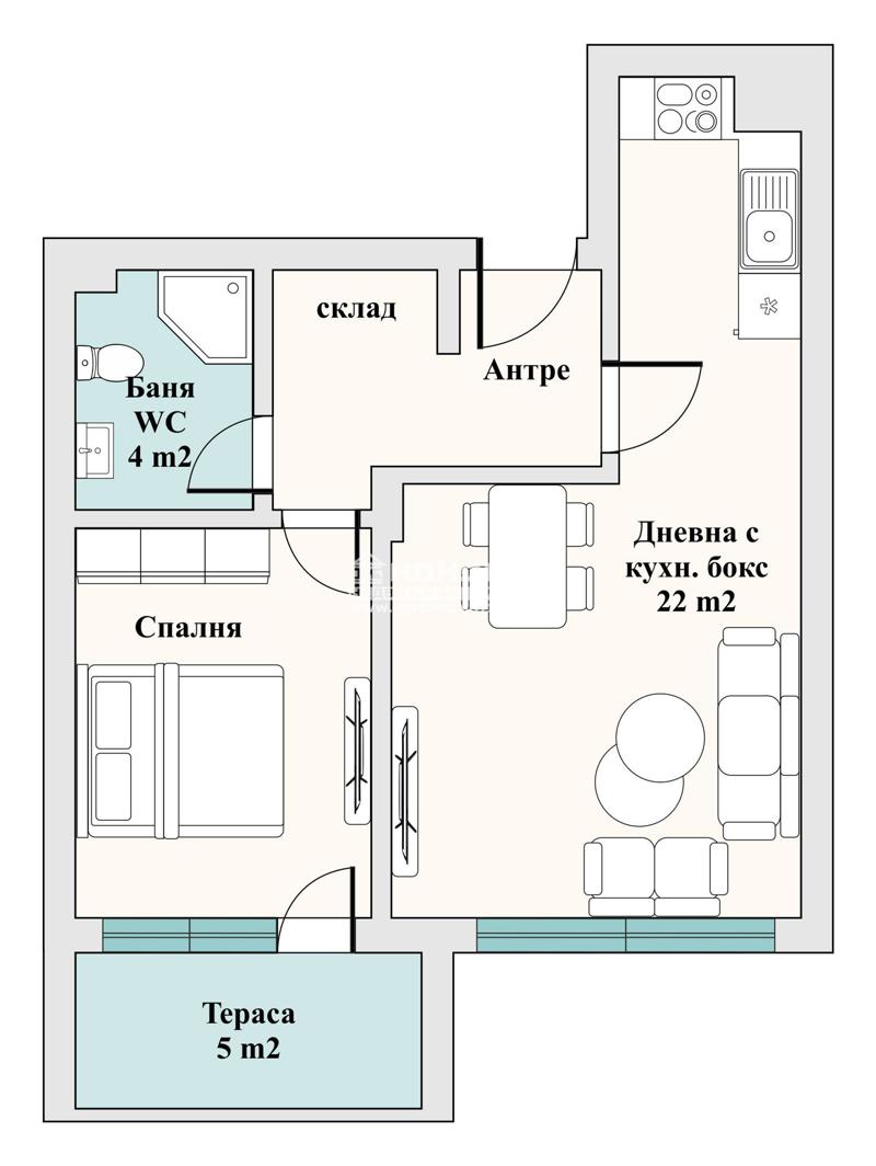 Zu verkaufen  1 Schlafzimmer Plowdiw , Wastanitscheski , 65 qm | 37836056 - Bild [2]