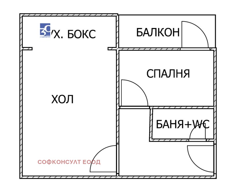 Продаја  1 спаваћа соба Софија , Лјулин 5 , 43 м2 | 18750306 - слика [11]