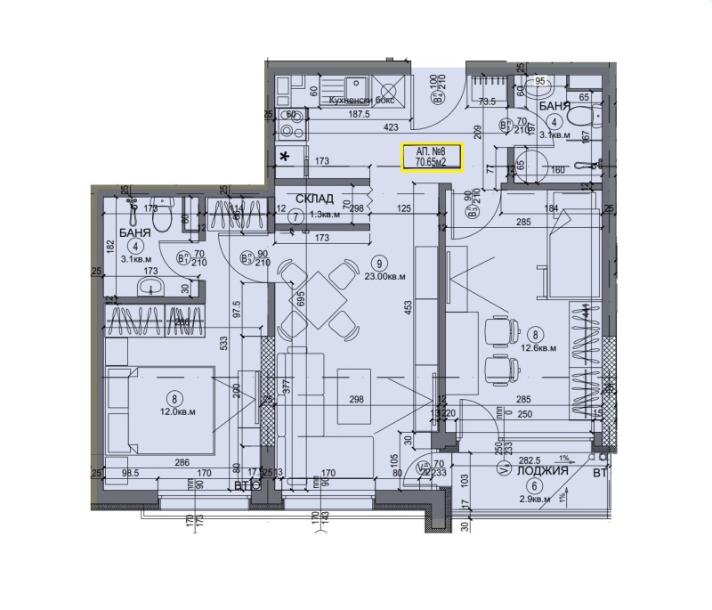 Продава 3-СТАЕН, гр. София, Бъкстон, снимка 3 - Aпартаменти - 48735407