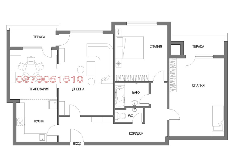 Продава 3-СТАЕН, гр. Монтана, Идеален център, снимка 15 - Апартаменти - 53005403