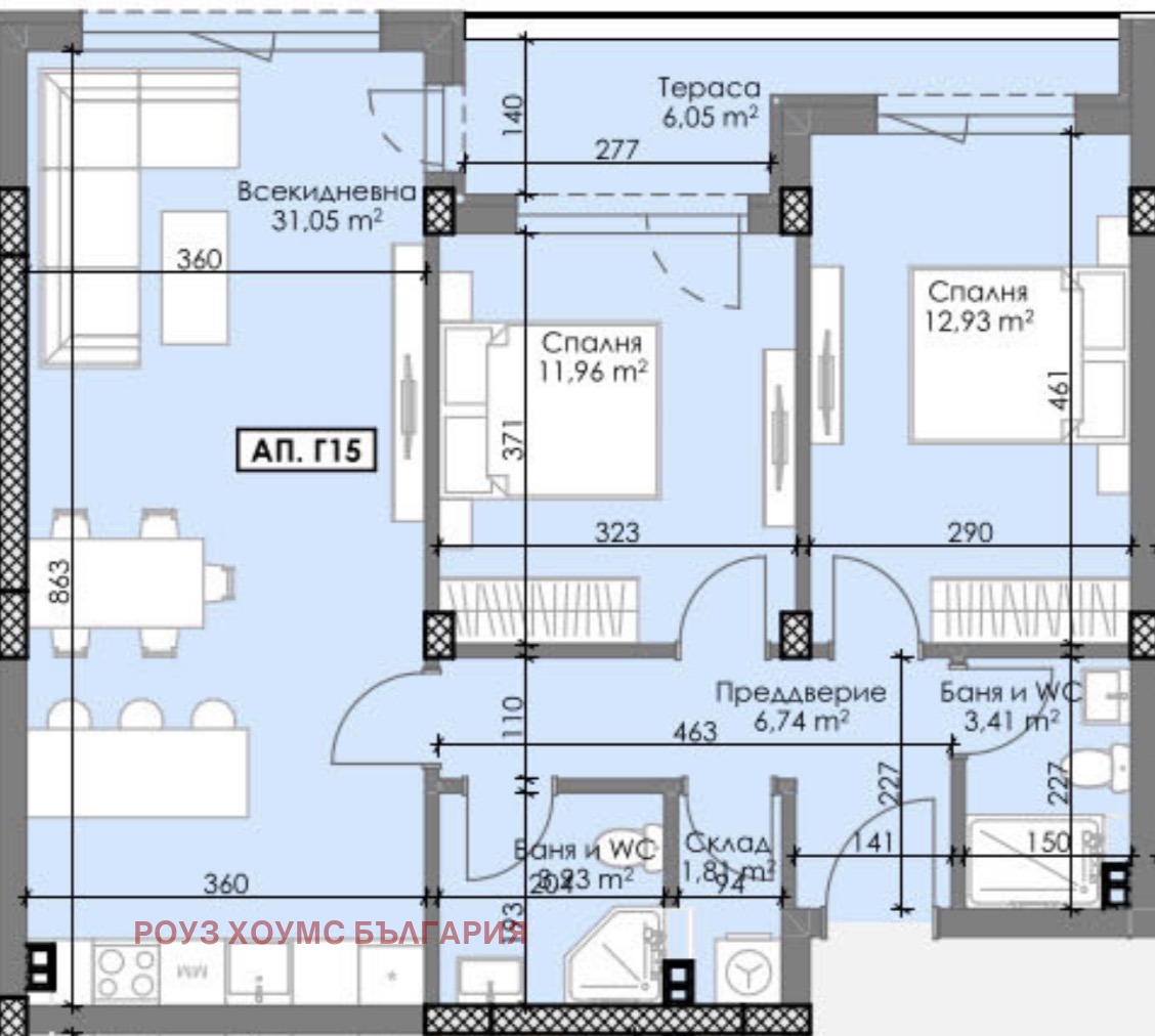 Продава 3-СТАЕН, гр. Пловдив, Остромила, снимка 2 - Апартаменти - 53682068