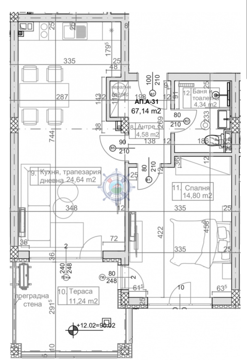 Продава 2-СТАЕН, гр. Варна, к.к. Слънчев ден, снимка 3 - Aпартаменти - 48908852