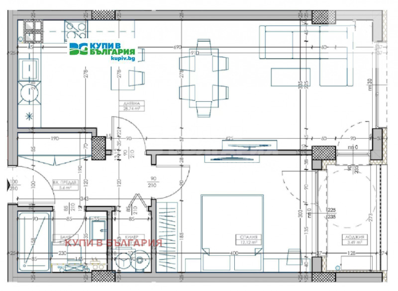 Te koop  1 slaapkamer Varna , Mladost 2 , 77 m² | 74886174