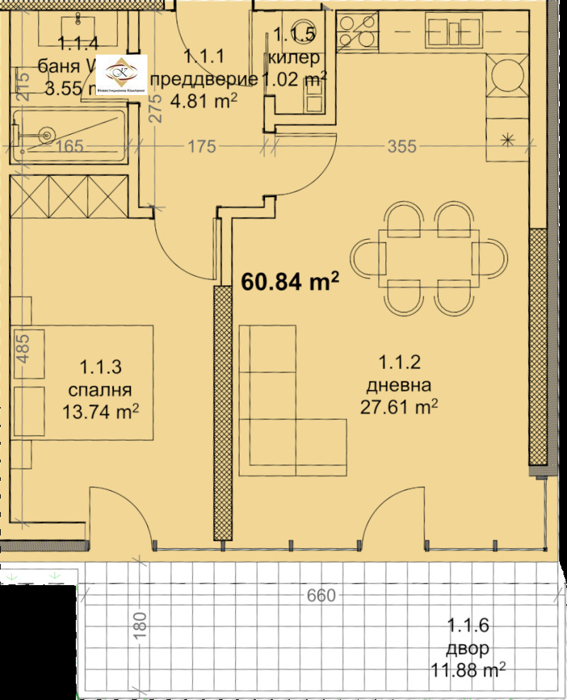 En venta  1 dormitorio Varna , Mladost 1 , 73 metros cuadrados | 69876445 - imagen [3]