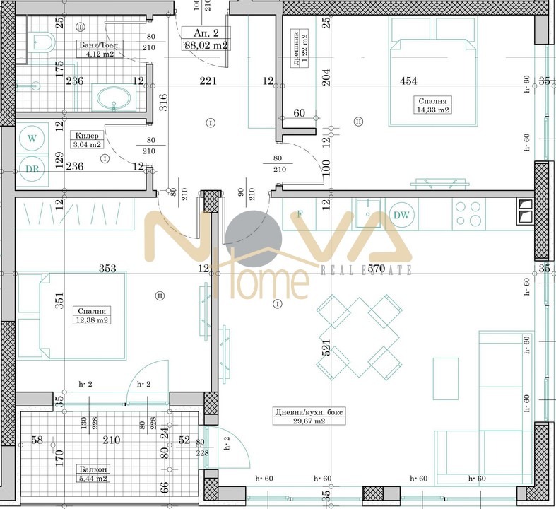 Продава 3-СТАЕН, гр. Варна, Кайсиева градина, снимка 2 - Апартаменти - 53120900