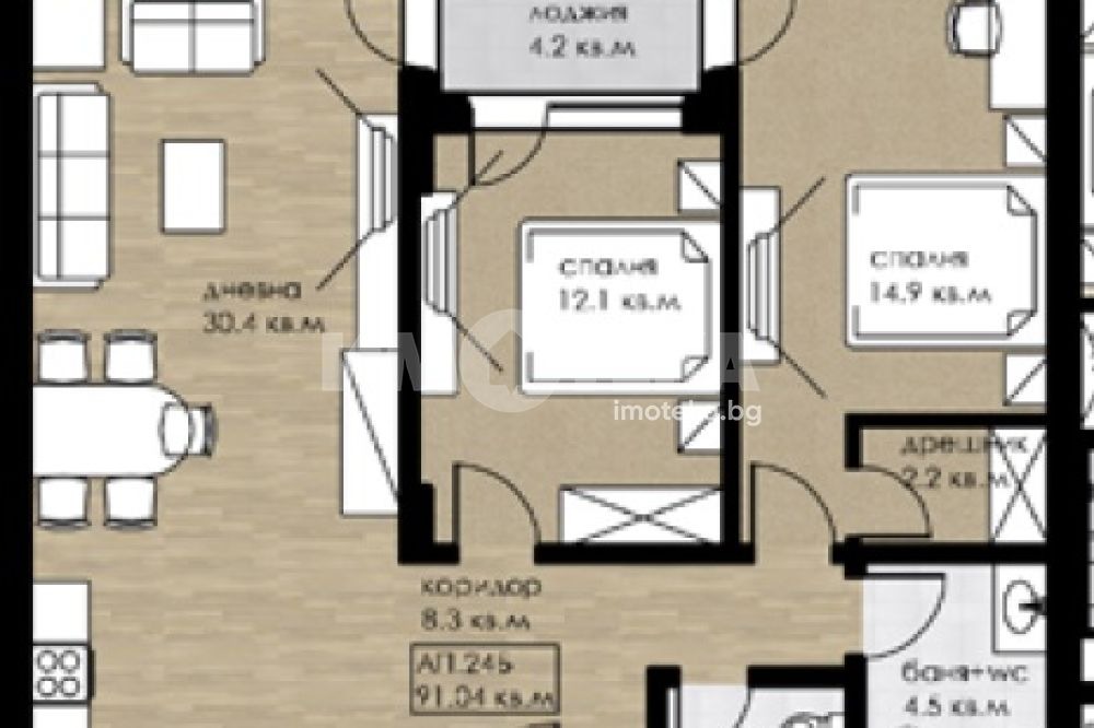Продава 3-СТАЕН, гр. София, Дружба 2, снимка 3 - Апартаменти - 54136518