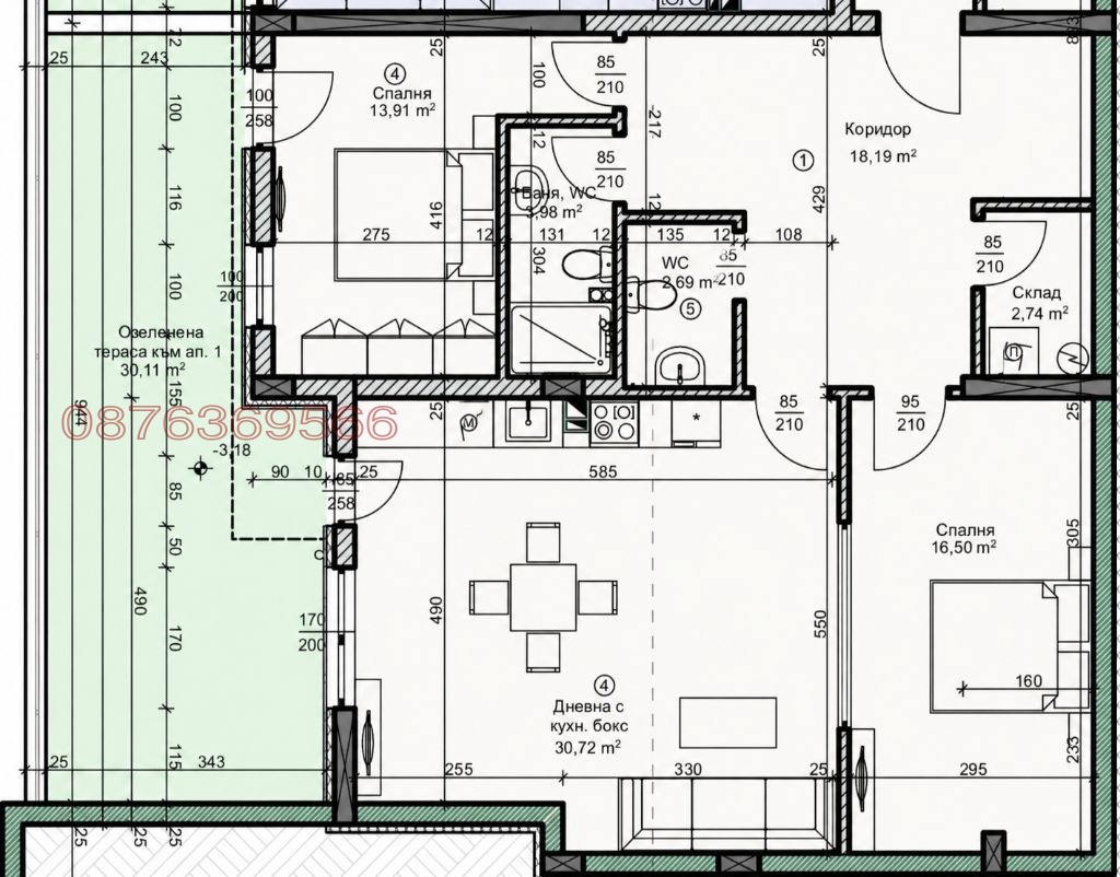 Продава 3-СТАЕН, гр. Велико Търново, Зона Б, снимка 14 - Апартаменти - 55499081