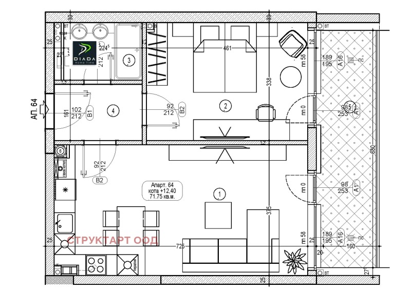Na sprzedaż  1 sypialnia Sofia , Manastirski liwadi , 84 mkw | 15937276 - obraz [10]