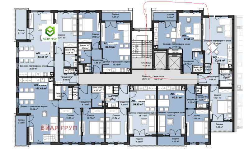 Na prodej  1 ložnice Plovdiv , Christo Smirnenski , 57 m2 | 40549616 - obraz [9]