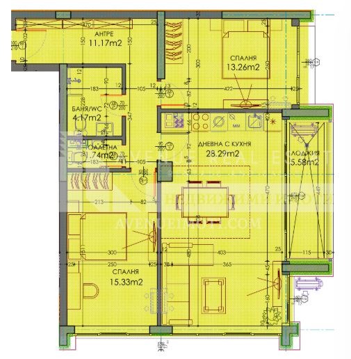 Продается  2 спальни Пловдив , Тракия , 117 кв.м | 90844366 - изображение [3]