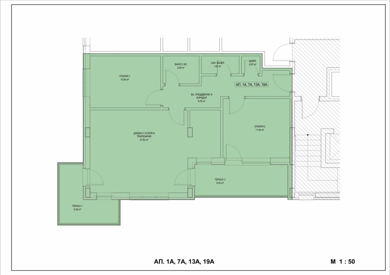 Продава 4-СТАЕН, гр. Търговище, Запад 2, снимка 2 - Aпартаменти - 49601937