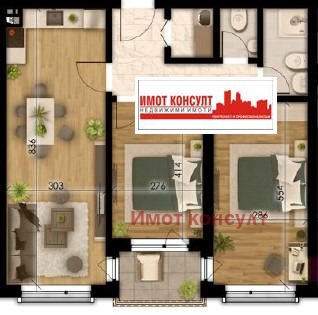 Till salu  1 sovrum Plovdiv , Ostromila , 50 kvm | 21437520 - bild [5]