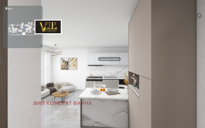 In vendita  1 camera da letto Varna , Kajsieva gradina , 60 mq | 11999344 - Immagine [5]