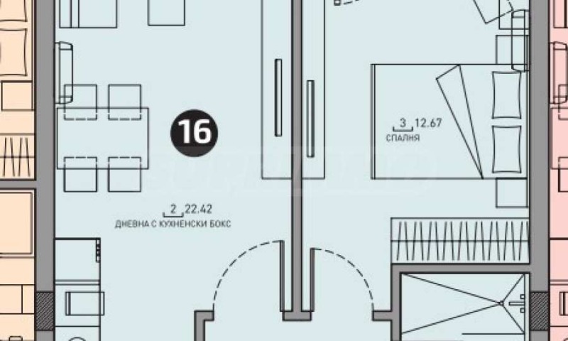 Продава 2-СТАЕН, гр. София, в.з.Малинова долина, снимка 13 - Апартаменти - 47790866