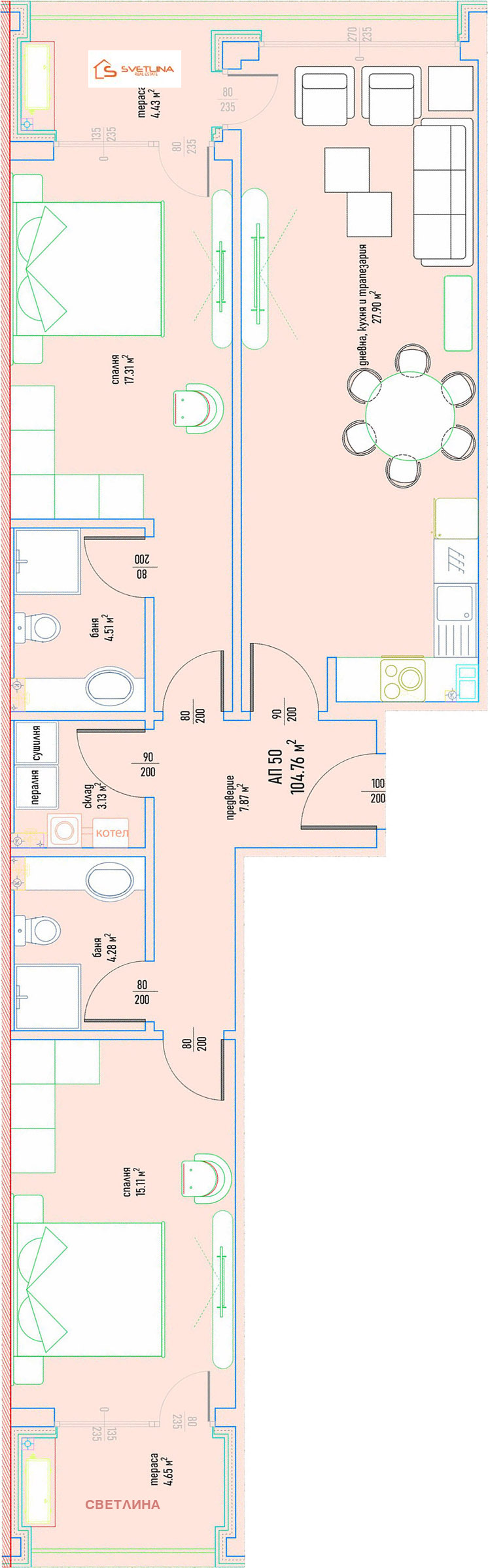 Продава 3-СТАЕН, гр. София, Малинова долина, снимка 4 - Aпартаменти - 49077703