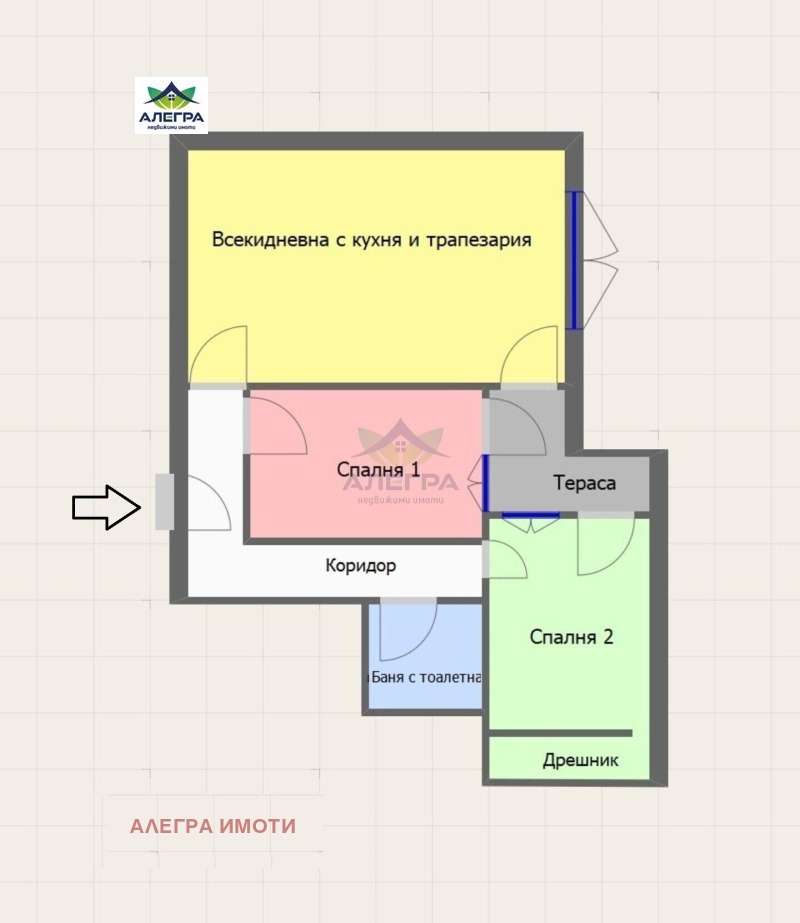 For Sale  2 bedroom Pazardzhik , Promishlena zona , 104 sq.m | 42726174 - image [2]
