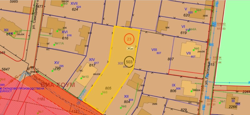 Продава ПАРЦЕЛ в град София, Бенковски - 1121 кв.м / 230 800 € » 451 405.56 лв., ВИА ХОУМ