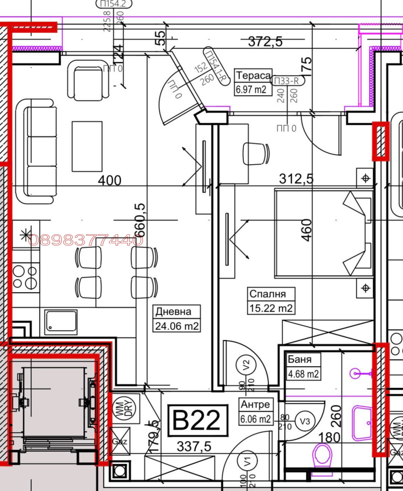 Продава 2-СТАЕН, гр. София, Кръстова вада, снимка 12 - Aпартаменти - 49036103