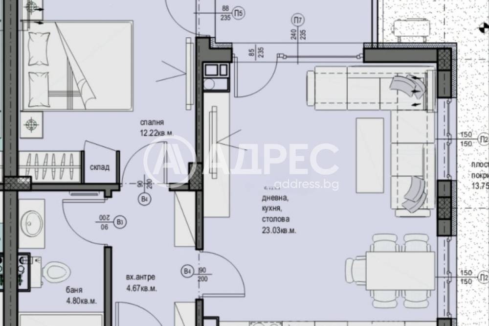 Продава 2-СТАЕН, гр. Пловдив, Остромила, снимка 4 - Апартаменти - 55936688