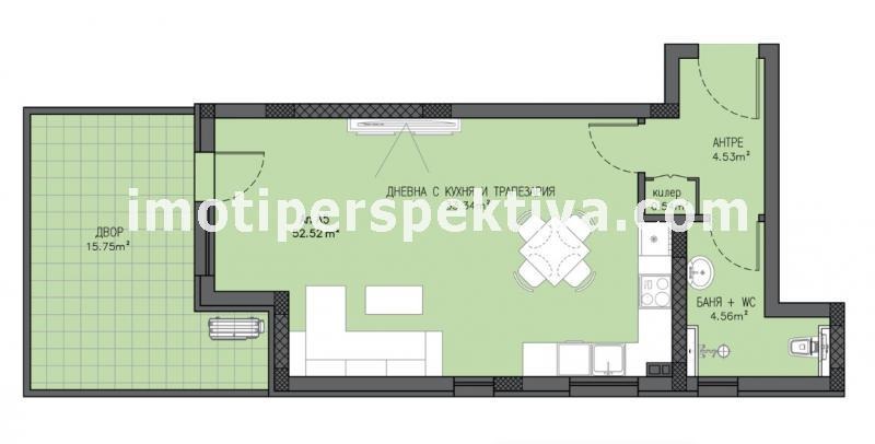 À venda  Estúdio Plovdiv , Kiutchuk Parij , 60 m² | 73537229 - imagem [7]