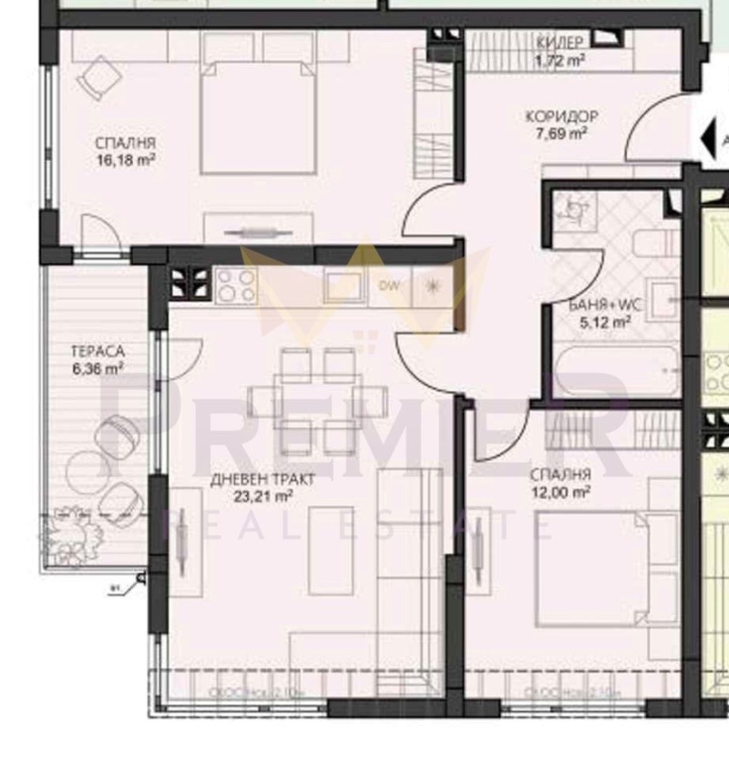 Satılık  2 yatak odası Varna , Vladislav Varnençik 2 , 94 metrekare | 83448093 - görüntü [12]