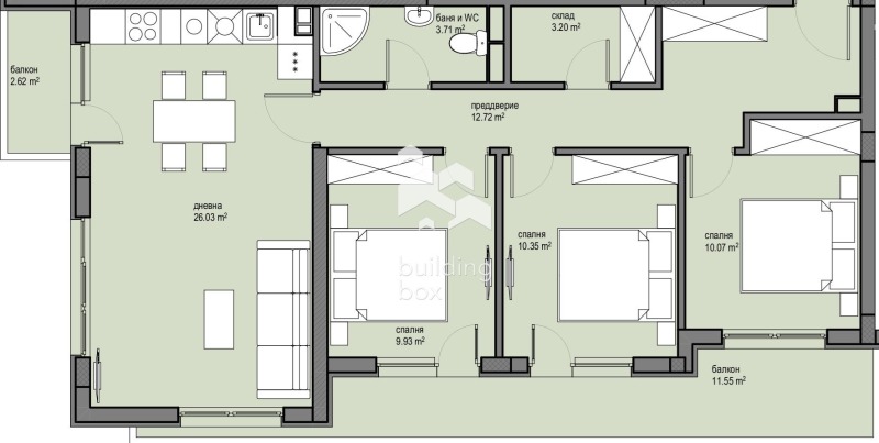 À venda  3 quartos Sofia , Krasna poliana 2 , 122 m² | 10575730 - imagem [2]