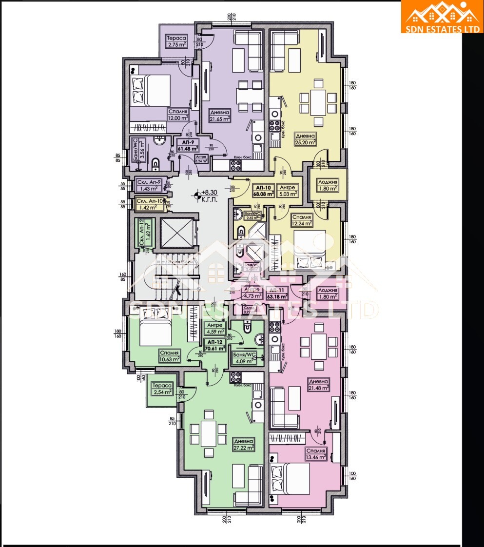Продава 2-СТАЕН, гр. Казанлък, област Стара Загора, снимка 3 - Апартаменти - 53778076