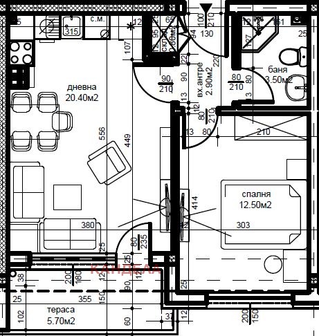 Продава 2-СТАЕН, гр. Пловдив, Южен, снимка 2 - Aпартаменти - 48785767