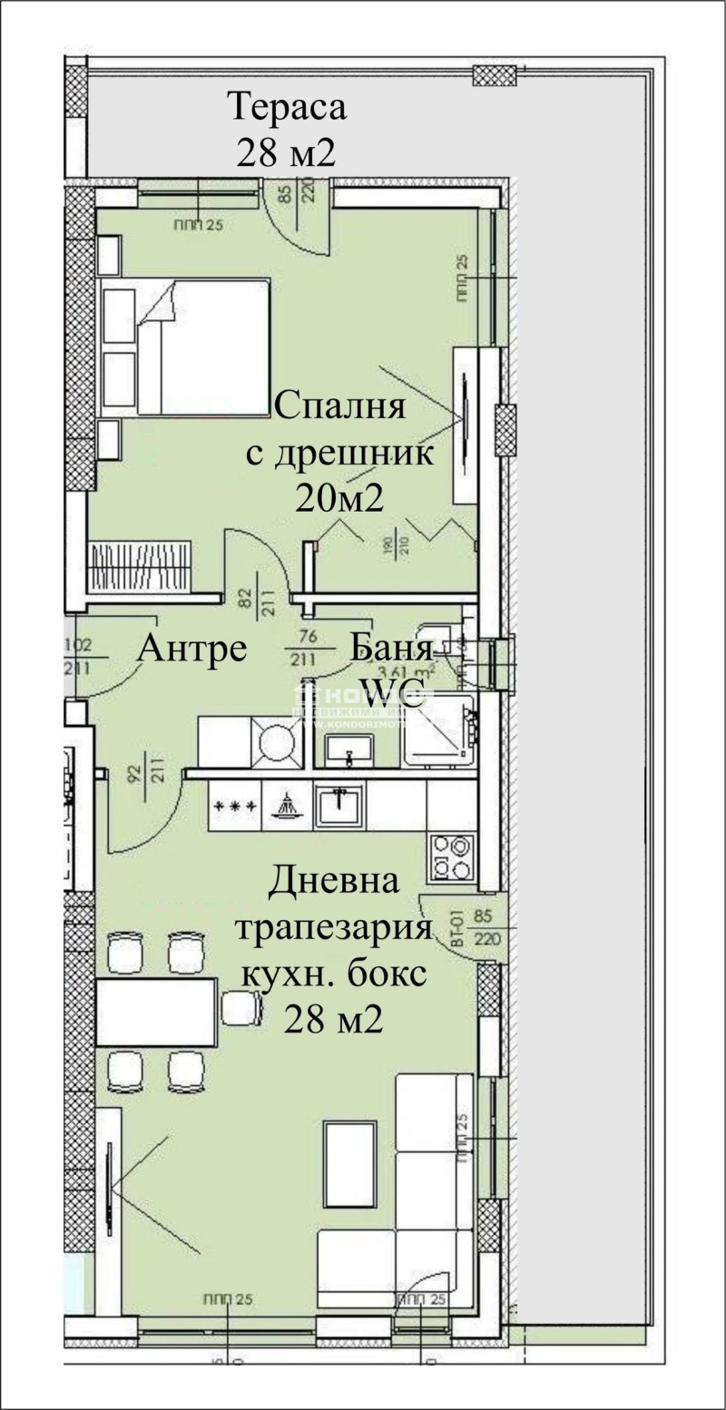 In vendita  1 camera da letto Plovdiv , Tsentar , 111 mq | 60848923 - Immagine [5]
