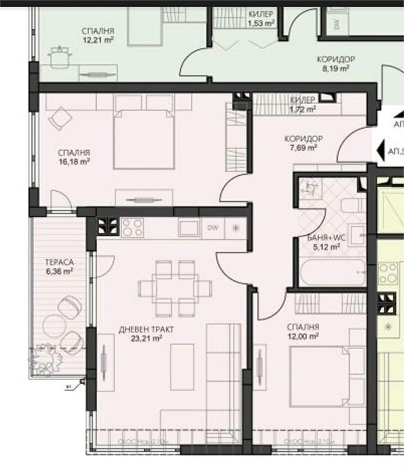 Продава 3-СТАЕН, гр. Варна, Владислав Варненчик 2, снимка 9 - Апартаменти - 52651052