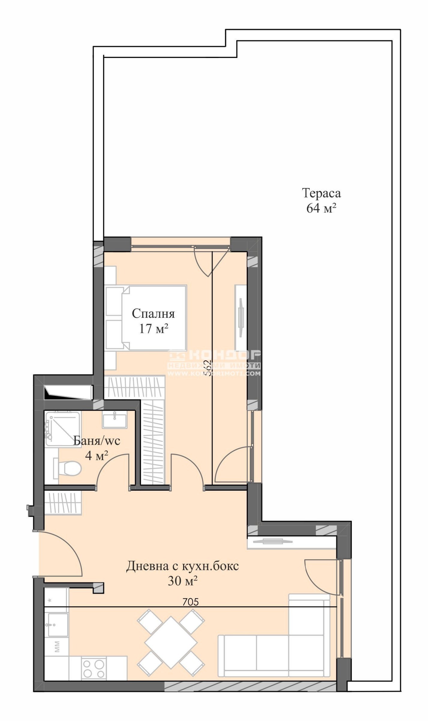 Продава 2-СТАЕН, гр. Пловдив, Кършияка, снимка 2 - Апартаменти - 46069056