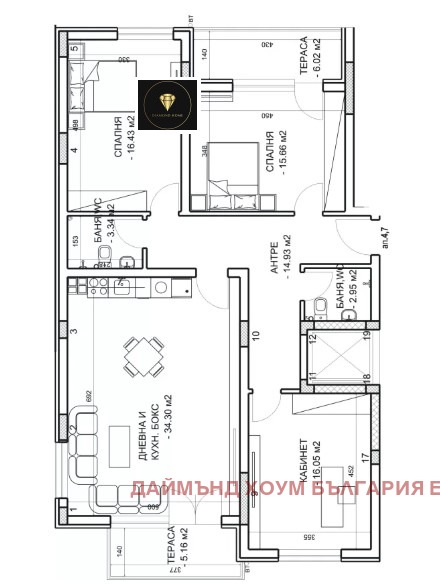 Продава 4-СТАЕН, гр. Пловдив, Младежки Хълм, снимка 2 - Aпартаменти - 49397472