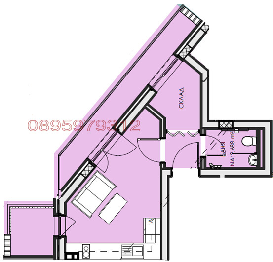 Продава 1-СТАЕН, гр. София, Люлин 6