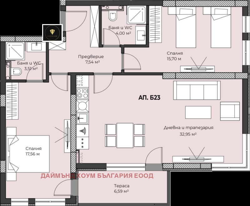 For Sale  2 bedroom Plovdiv , Peshtersko shose , 123 sq.m | 78582704 - image [2]