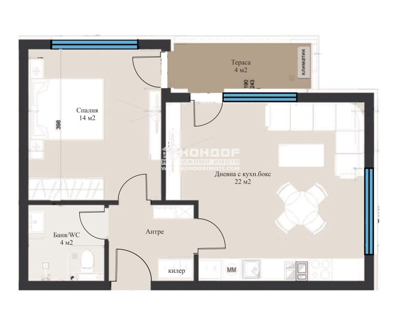 En venta  1 dormitorio Plovdiv , Vastanicheski , 70 metros cuadrados | 49429880 - imagen [4]