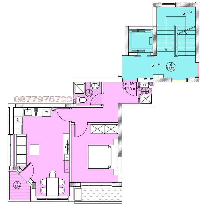 Продава 2-СТАЕН, гр. Елин Пелин, област София област, снимка 2 - Апартаменти - 53389332