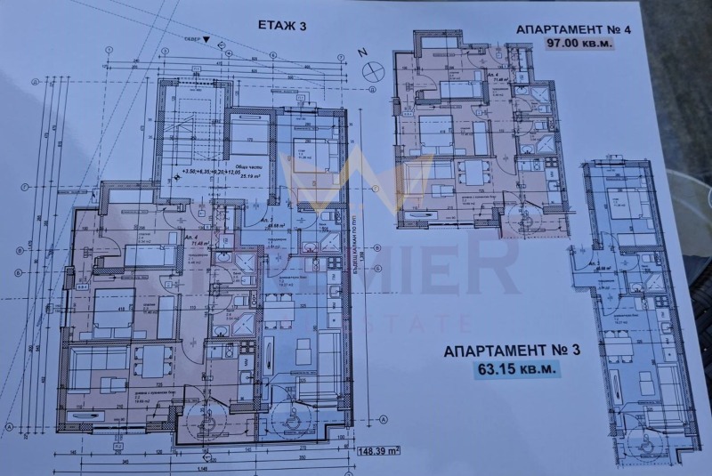 Продаја  2 спаваће собе Софија , Надежда 1 , 97 м2 | 87813379 - слика [10]