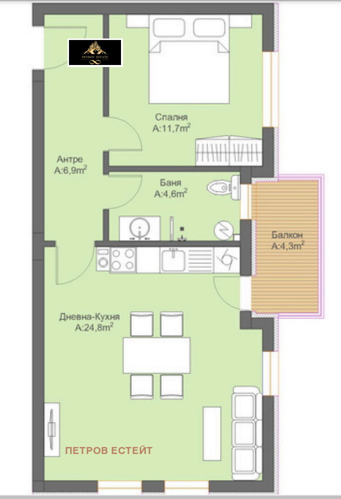 Til salg  1 soveværelse region Pazardzhik , Velingrad , 72 kvm | 69721090 - billede [3]