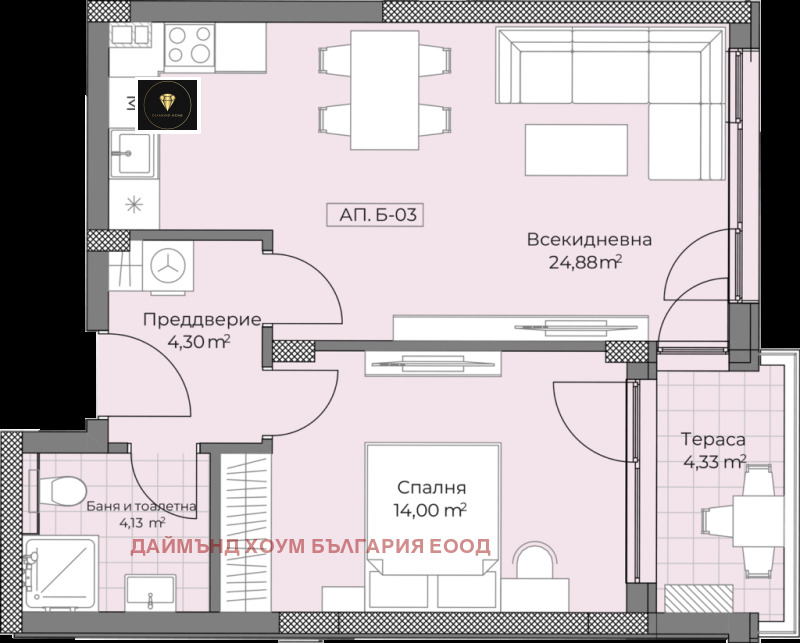 Til salg  1 soveværelse Plovdiv , Ostromila , 70 kvm | 23031287 - billede [2]