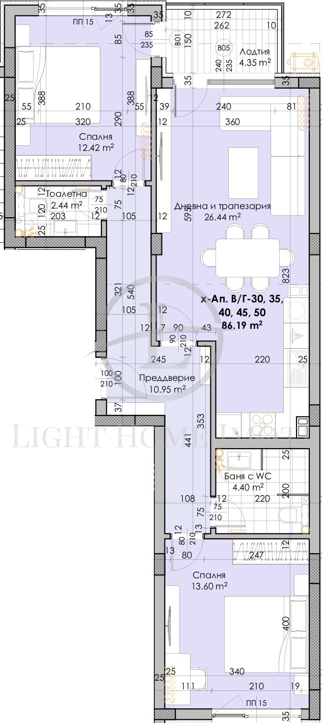 Продаја  2 спаваће собе Пловдив , Кјучук Париж , 105 м2 | 55853341 - слика [3]