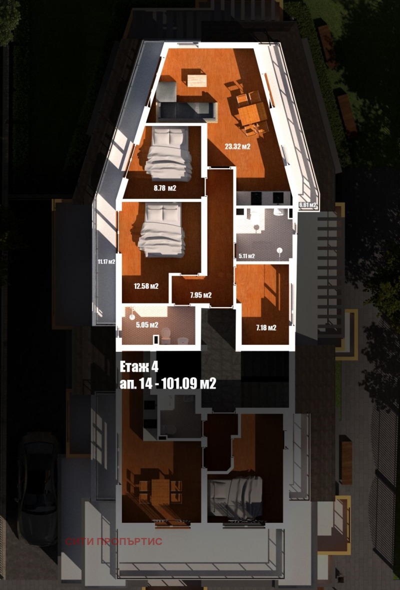 Продава  Многостаен град Благоевград , Широк център , 114 кв.м | 58494527