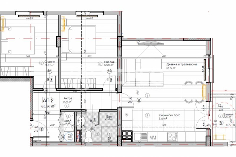 Продава 3-СТАЕН, гр. София, Слатина, снимка 4 - Апартаменти - 52872489