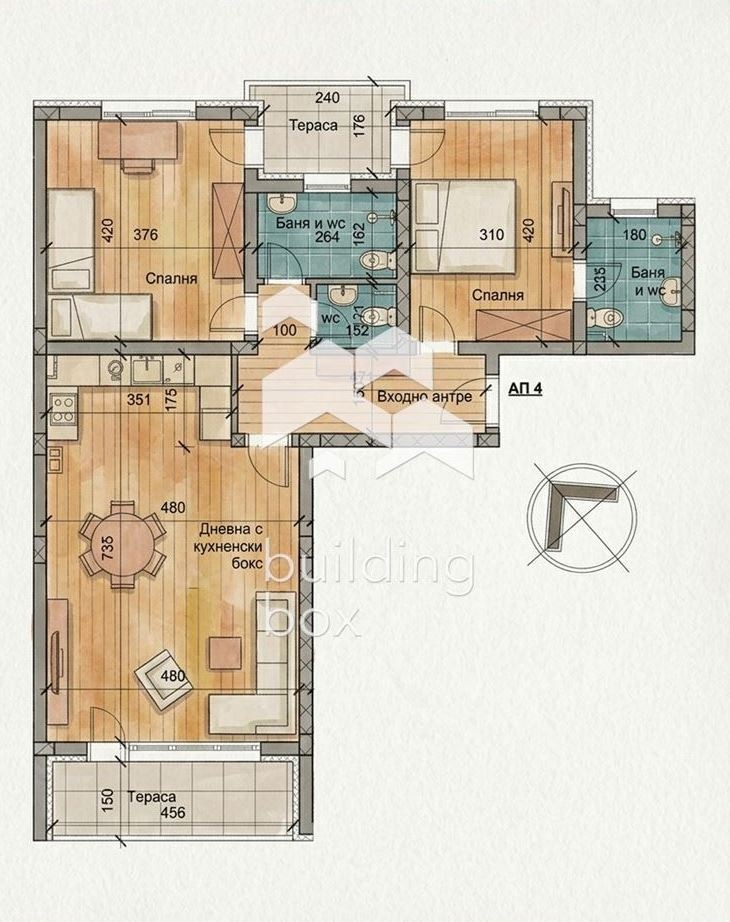 Продава 3-СТАЕН, гр. Пловдив, Беломорски, снимка 6 - Апартаменти - 56382560