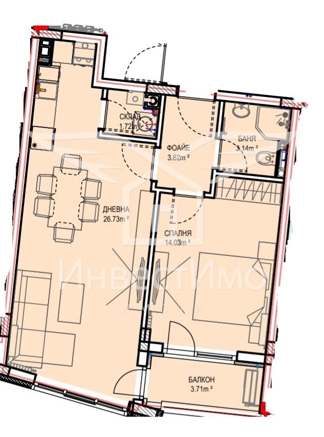 Продава 2-СТАЕН, гр. София, Манастирски ливади, снимка 2 - Апартаменти - 52526510